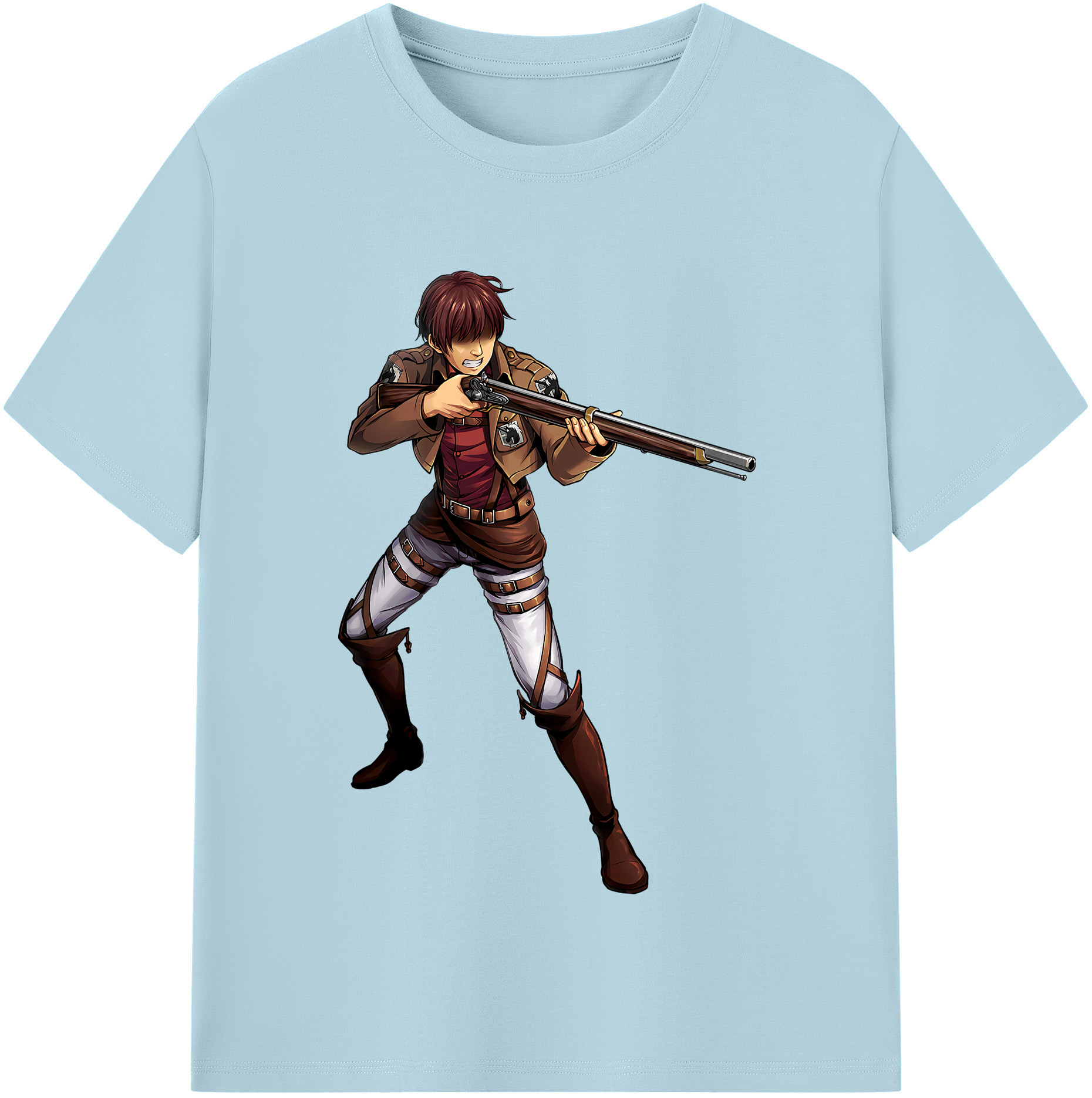 （画像用） 進撃の巨人 Attack on Titan 綿100％半袖Tシャツ（フロントプリント）